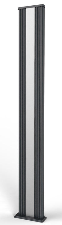 Doccia Solare da Giardino 40L Miscelatore e Lavapiedi Arkema Dada S Grigio Antracite Inox