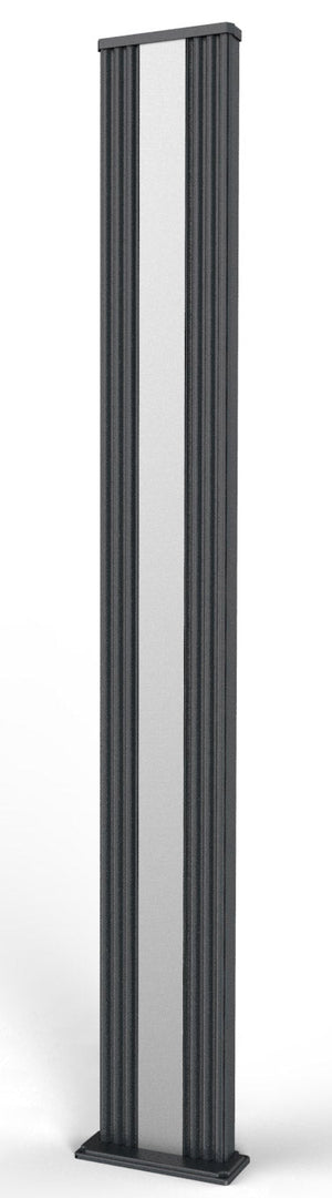 Doccia Solare da Giardino 40L Miscelatore e Lavapiedi Arkema Dada S Grigio Antracite Inox