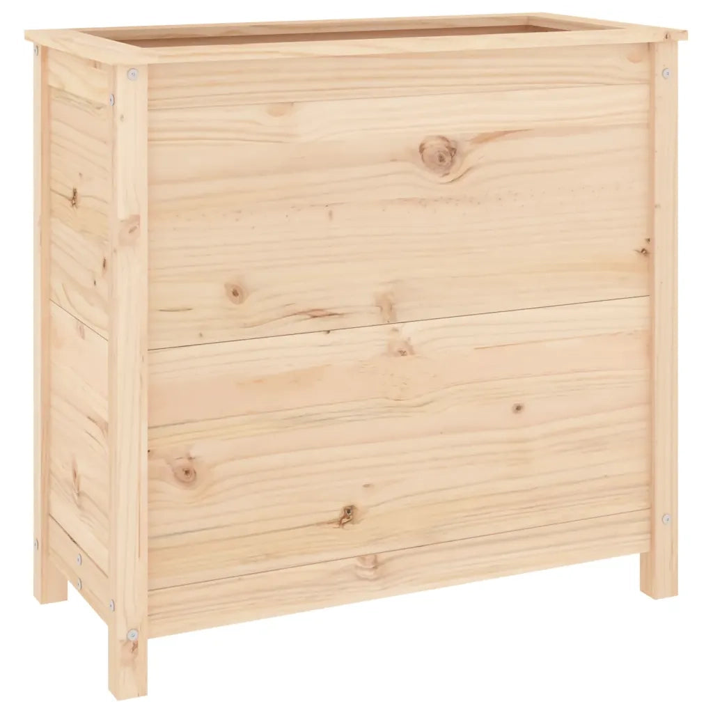 Fioriera | Cassetta per fiori | Vaso da Giardino 82,5x40x78 cm in Legno Massello di Pino
