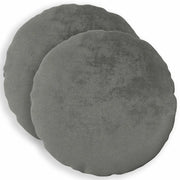 Federa 2 pcs HEERLEN Grigio Scuro Ø 60 cm Flanella 923107