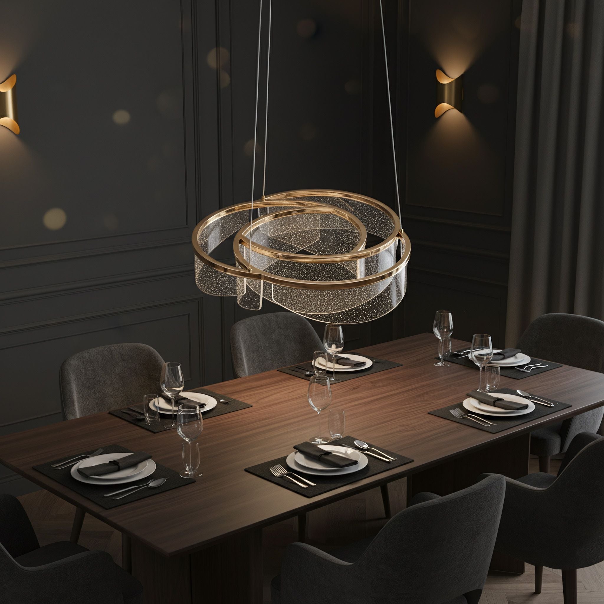 Lampada Da Soffitto Led G138-cp 50cm Gold