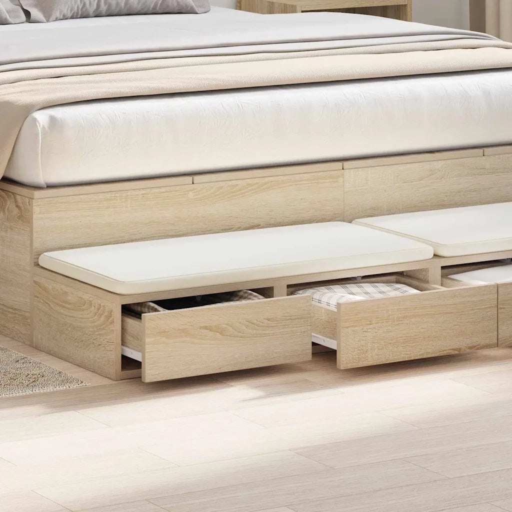 Cassetti per letto Rovere Sonoma 160 x 36,5 x 16,5 cm 866973