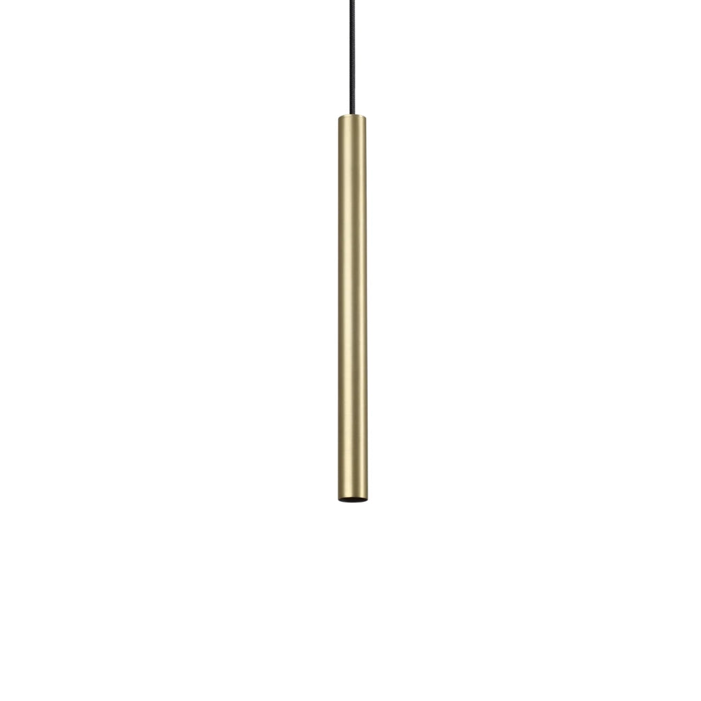 Lampada A Sospensione Look 1 Luce Led Integrato Ottone Satinato 11.5W Ip20