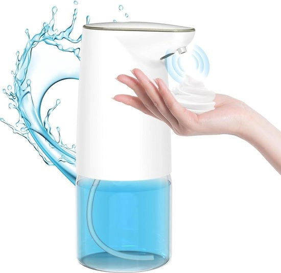 Dispensatore di sapone elettrico automatico a 500 ml con sensore - Dispensatore di schiuma senza toccare per cucina e bagno