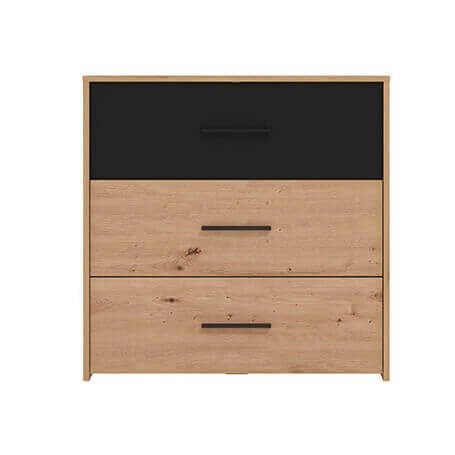 comò tre cassetti moderno minimal in legno cm 80 6x33 2x80 5 h - TIMBER