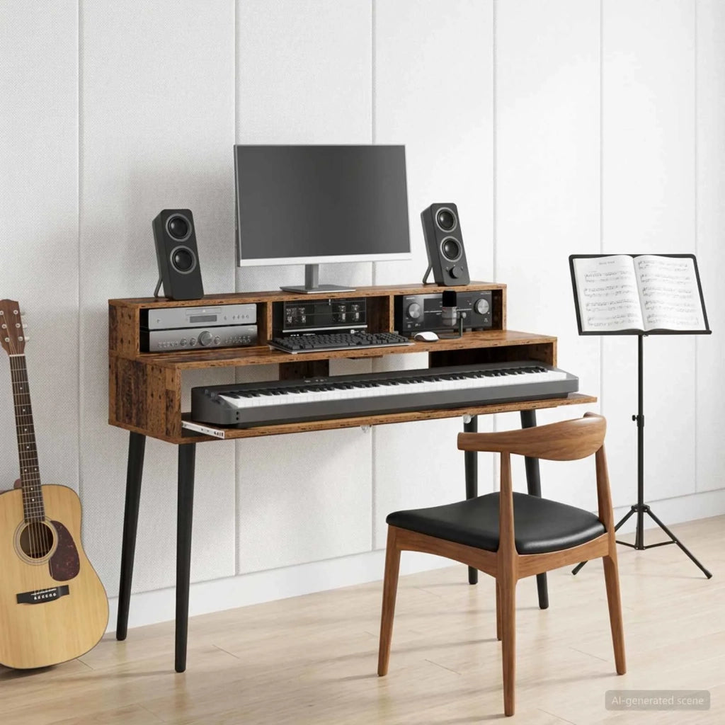 Scrivania studio Legno antico 152 x 42,5 x 36 cm 8006722