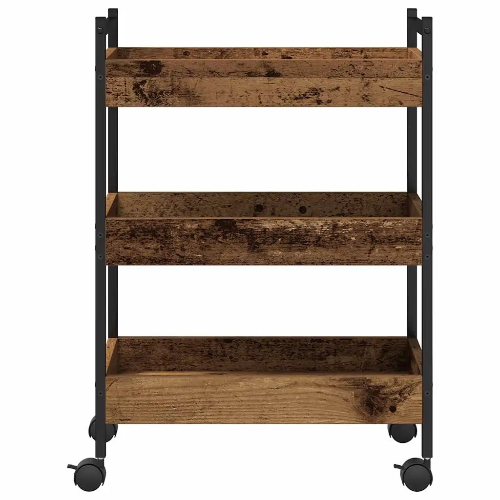 Carrello da Cucina Legno vecchio 50 x 30 x 70 cm 869108
