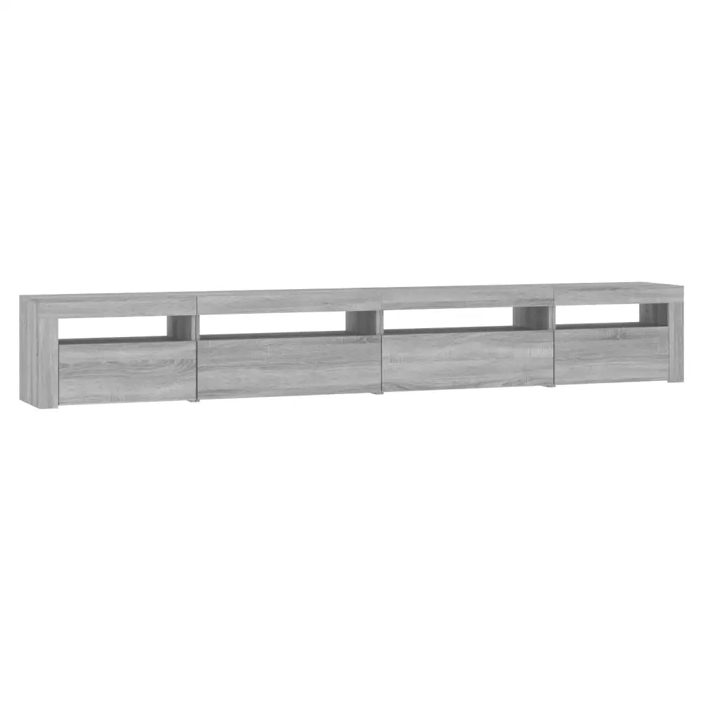 Mobile Porta TV con Luci LED Grigio Sonoma 270x35x40 cm cod mxl 24772