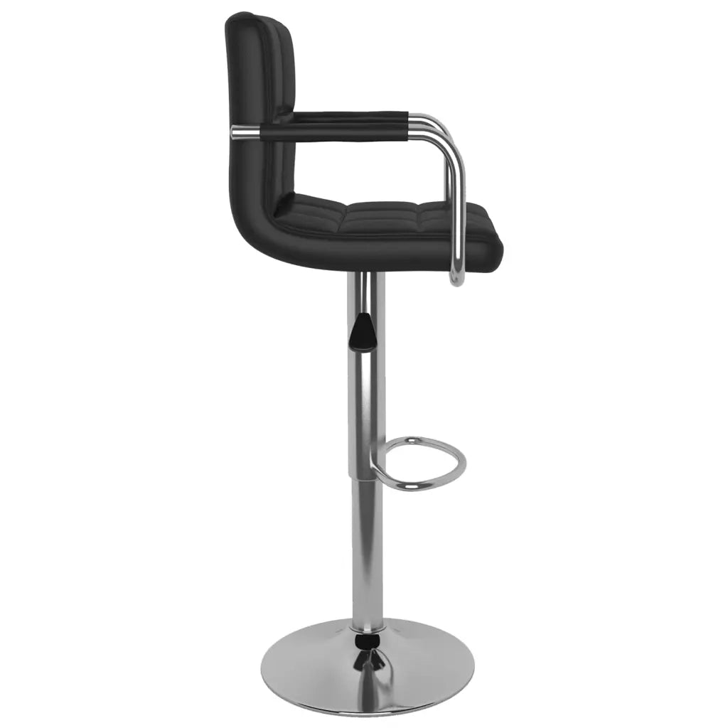 Sgabelli da Bar 2 pz Neri in Similpelle  cod mxl 58304