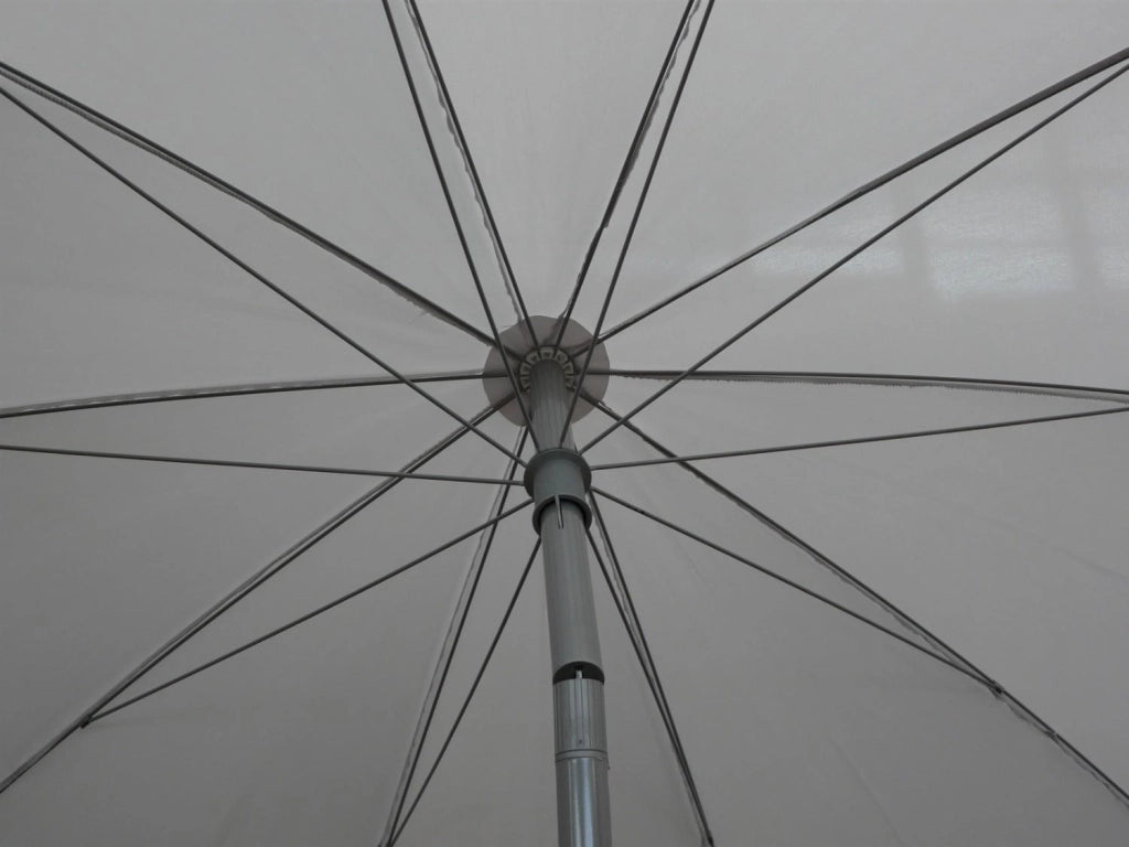 Ombrellone da Giardino Ø2,4 m Palo Ø33 mm in Acciaio Maffei Novara Grigio