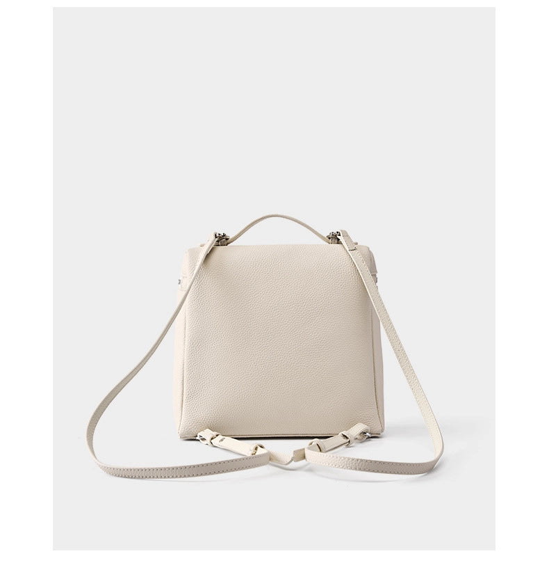 Zaino Piana da donna in vera pelle, colore bianco