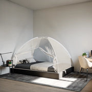 vidaXL Zanzariera Mongolia con Porte 220 Rete Bianco 200x120x130 cm