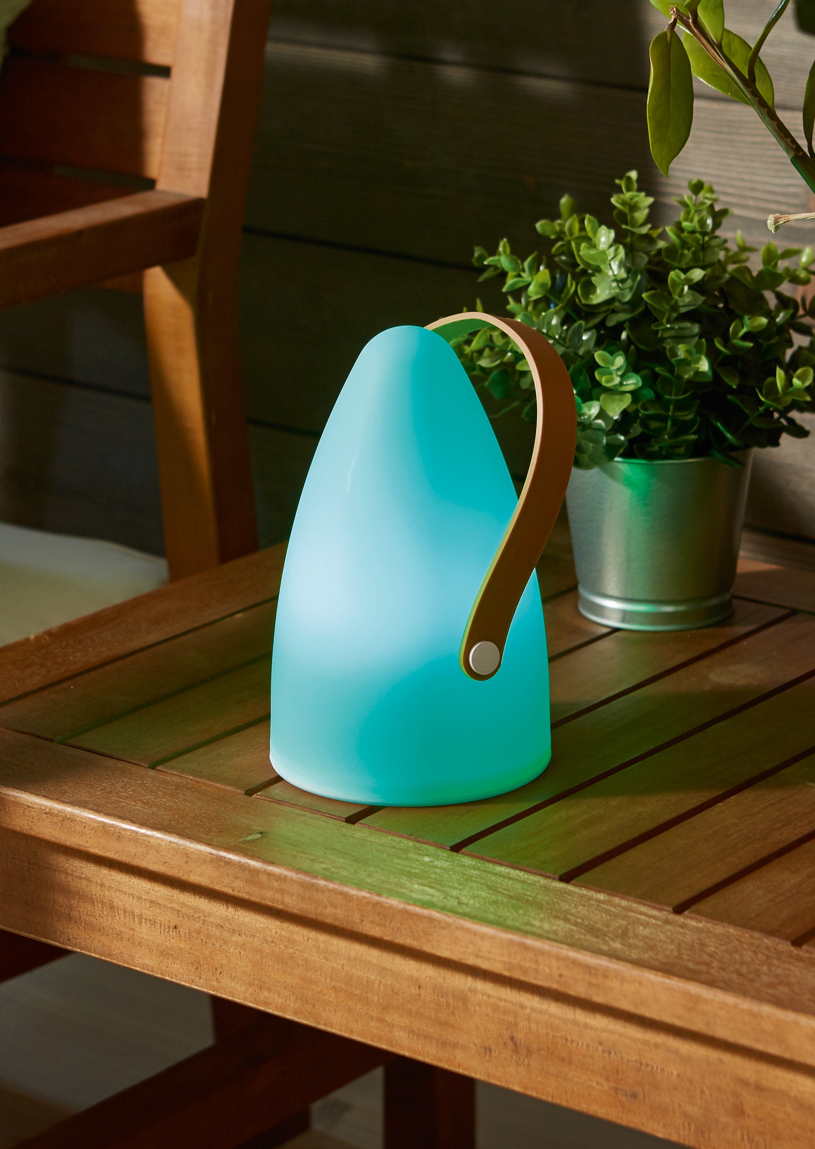 Lampada tavolo da Esterno a LED in Plastica Bianco