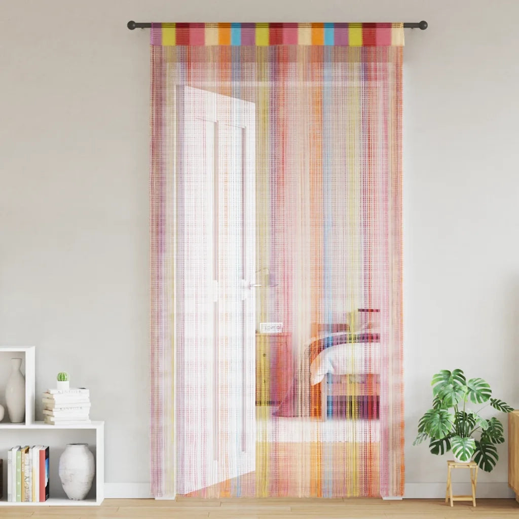 Tende a Filo 2 pz Multicolore 100x250 cm 4102037