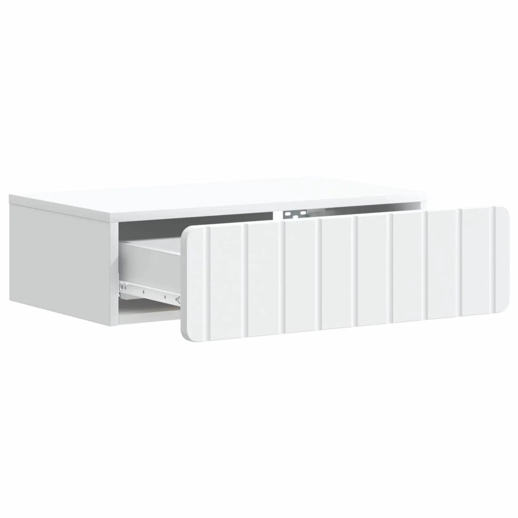 Tavolino da Parete Laterale Bianco 59 x 34,5 x 17 cm 898315