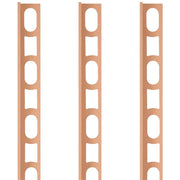 Profili in alluminio verniciato colore 142 marrone a l per finitura parete proangle *** pezzi 3 pz, confezione 1