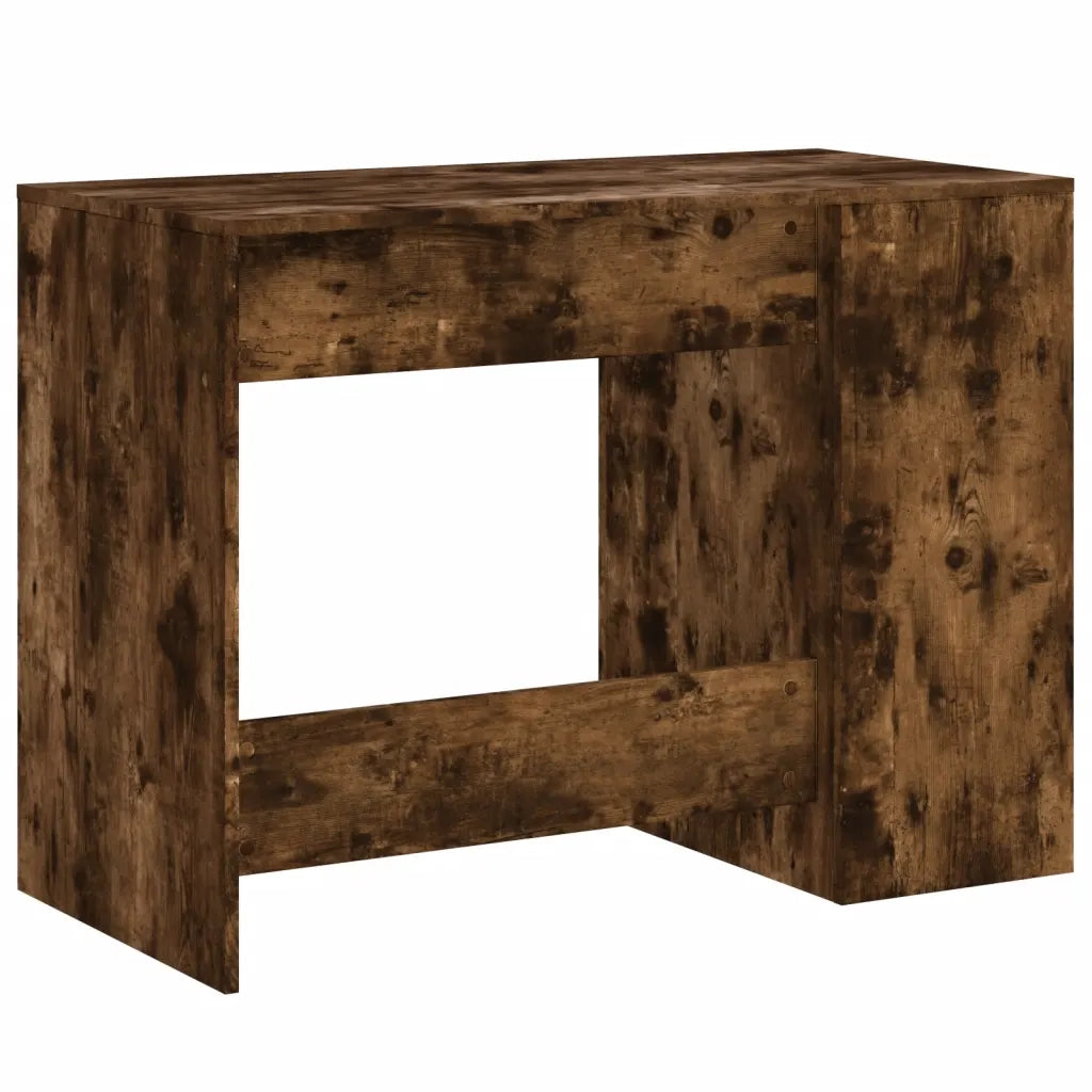 Scrivania | Tavolo da Ufficio Rovere Fumo 102x50x75 cm in Legno Multistrato