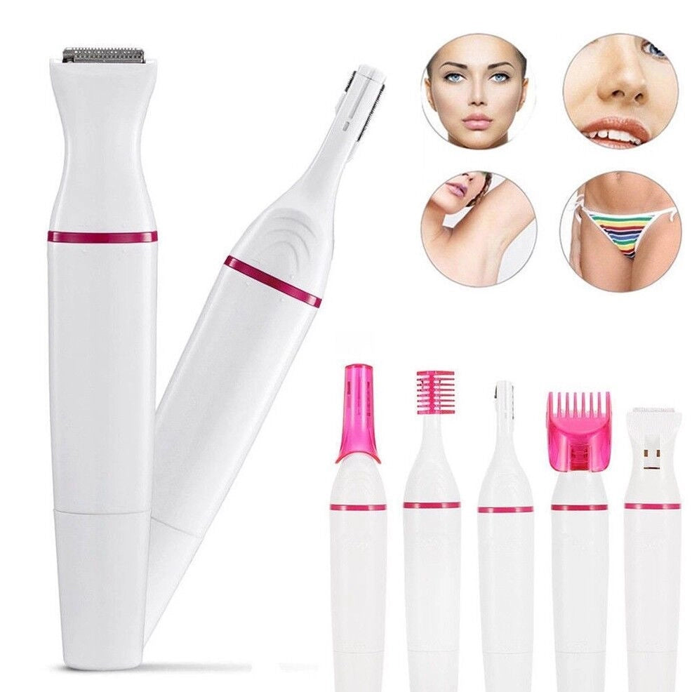 DEPILATORE EPILATORE RASOIO TRIMMER SOPRACCIGLIA BAFFI ASCELLE GAMBE PELI DONNA
