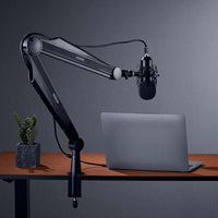 Asta microfono da tavolo 80cm Braccio snodabile per microfoni da 3/8" e 5/8"