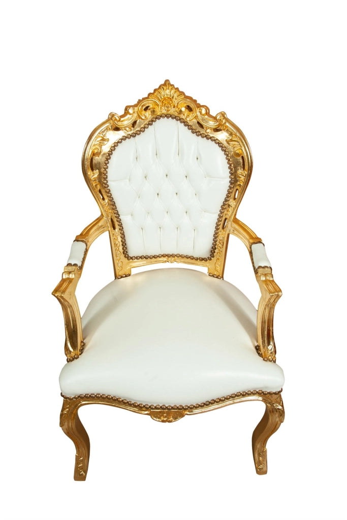 Biscottini Poltrona stile francese Luigi XVI in legno massello di faggio XVI, faggio,