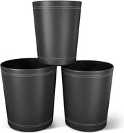 Borse per la raccolta rifiuti in stile ufficio - nero - set da 3 - pelle
