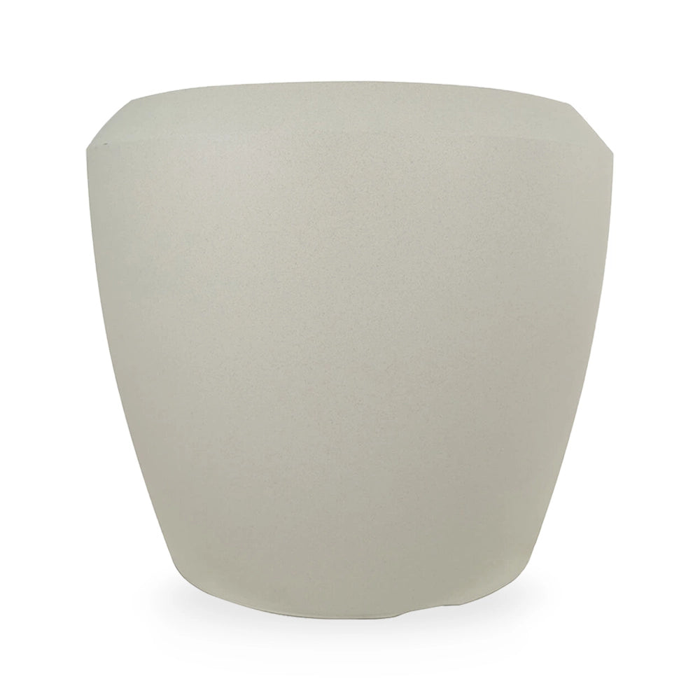 Vaso in plastica HDPE poliresina alta densità per piante Conchino Beige h 30,5