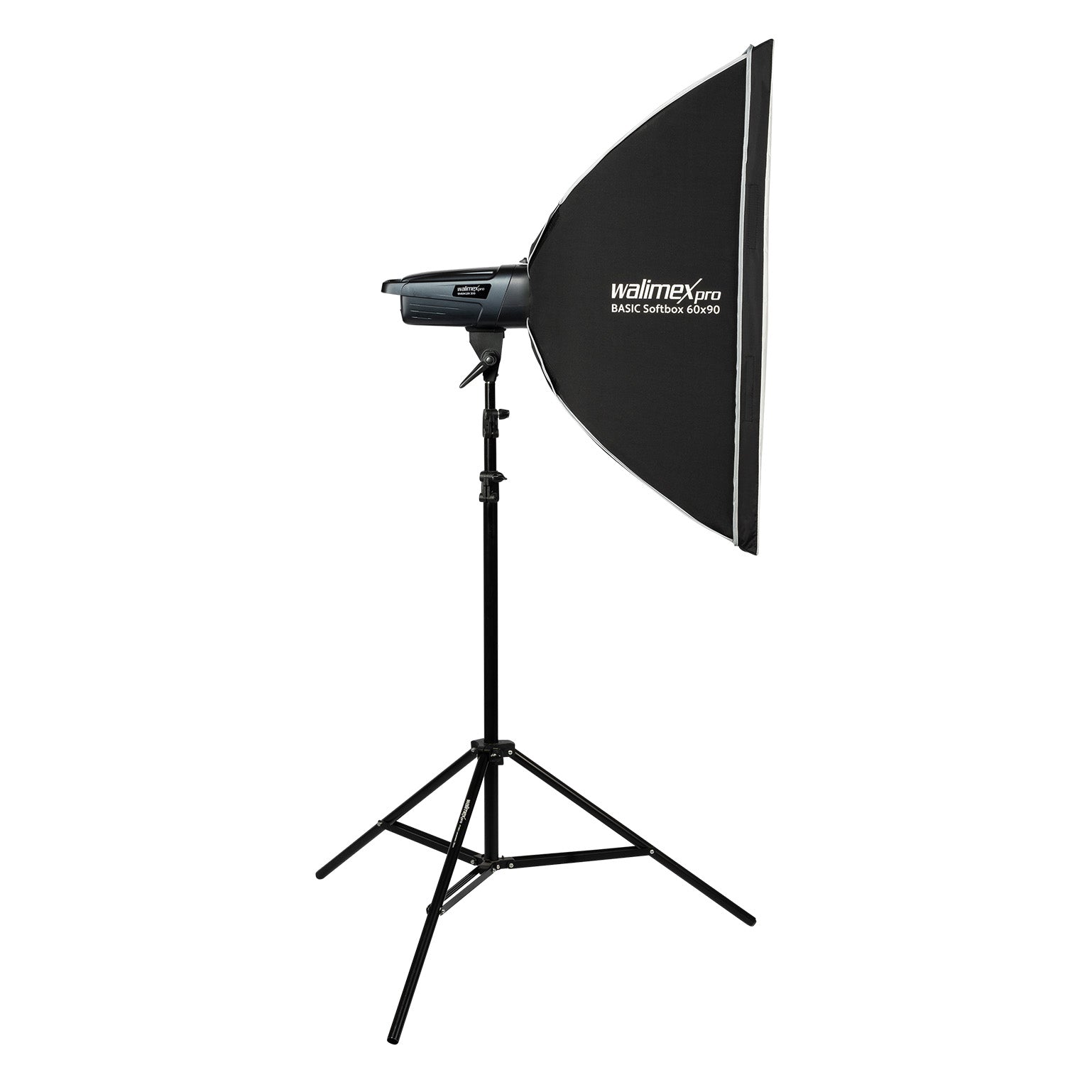 Emerger 200 Set flash fotografico con potenza di 200 Ws, con radio a 2,4 GHz, softbox 60 x 90 cm e treppiede per luci, inclusa borsa per il trasporto