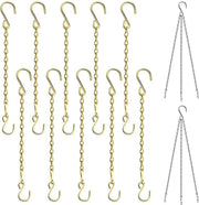 Set di 12 catenelle da appendere, catenella per appendiabiti all'interno (29 e 39 cm), appendiabiti per piante all'esterno, appendiabiti per piante esterne