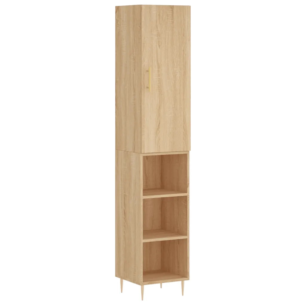 Credenza Rovere Sonoma 34,5x34x180 cm in Legno Multistrato 3198972