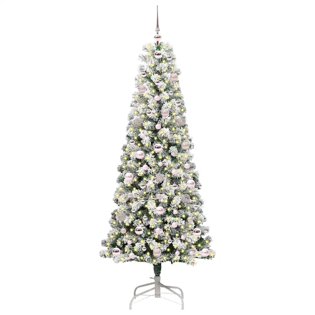 Albero di Natale Artificiale con Rami Pieghevoli 180 cm