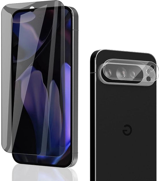 Protezione schermo 9H - Film anti-spy - Vetro frontale - Resistente alle graffi - Protezione completa - Adatto per Google Pixel 9 Pro - Protezione schermo per display