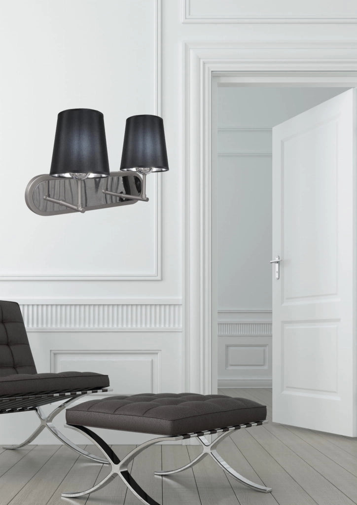 Applique Candellux Milonga 22-53503 cromata nera 2xE27