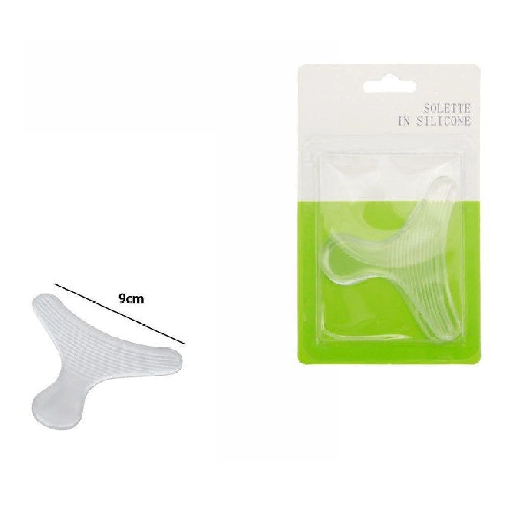Trade Shop - Coppia Solette In Gel Di Silicone Morbido Cura Protezione Sottopiede 9cm 67281 -