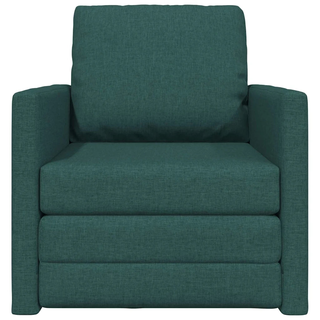 Divano letto-Sofa Letto-Daybed Verde Scuro 74 x 77 x 81 cm Tessuto