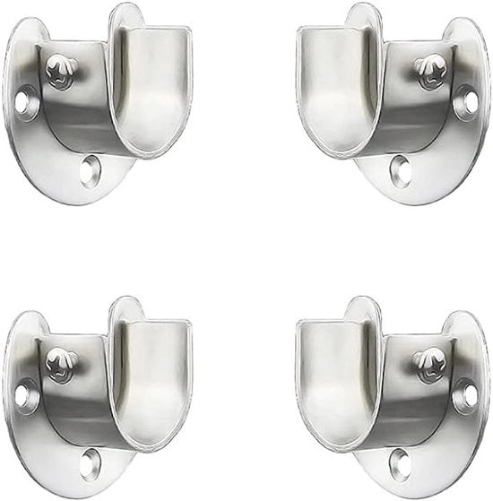Supporti per armadi a muro 4 in pack - 25mm asta - accessori per la stanza da bagno