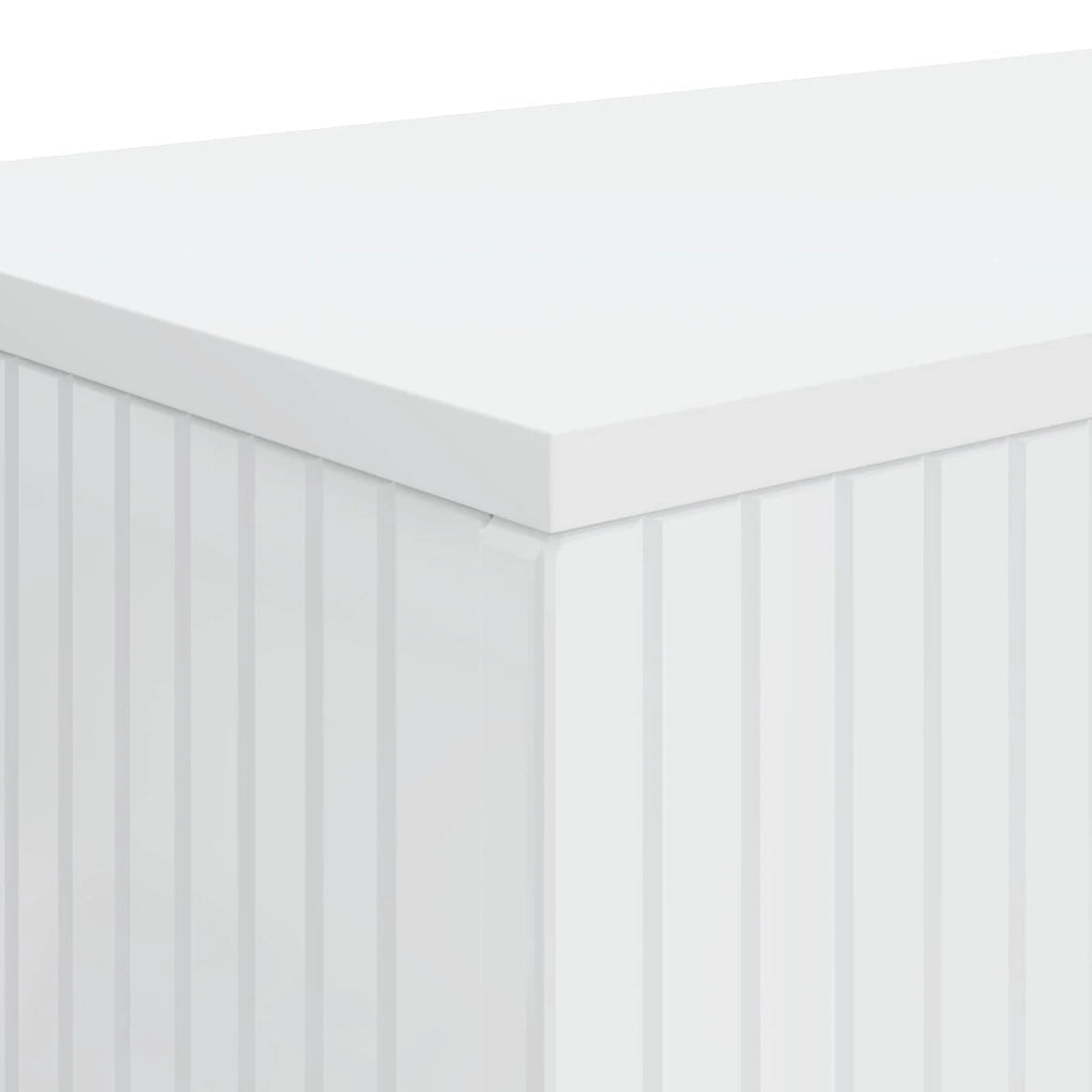 Tavolo consolle Rigato Bianco Lucido 101 x 29 x 74 cm