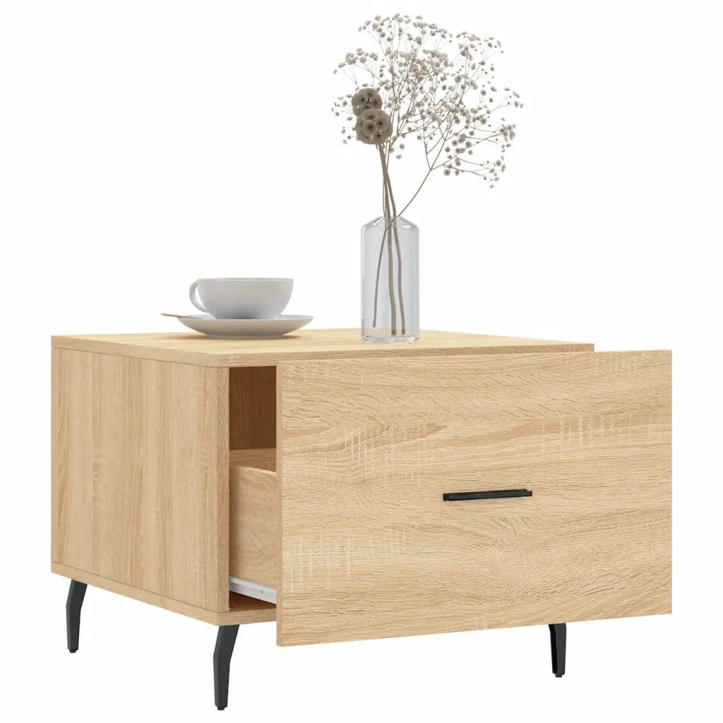 Tavolini Salotto 2pz Rovere Sonoma 50x50x40cm Legno Multistrato 829435