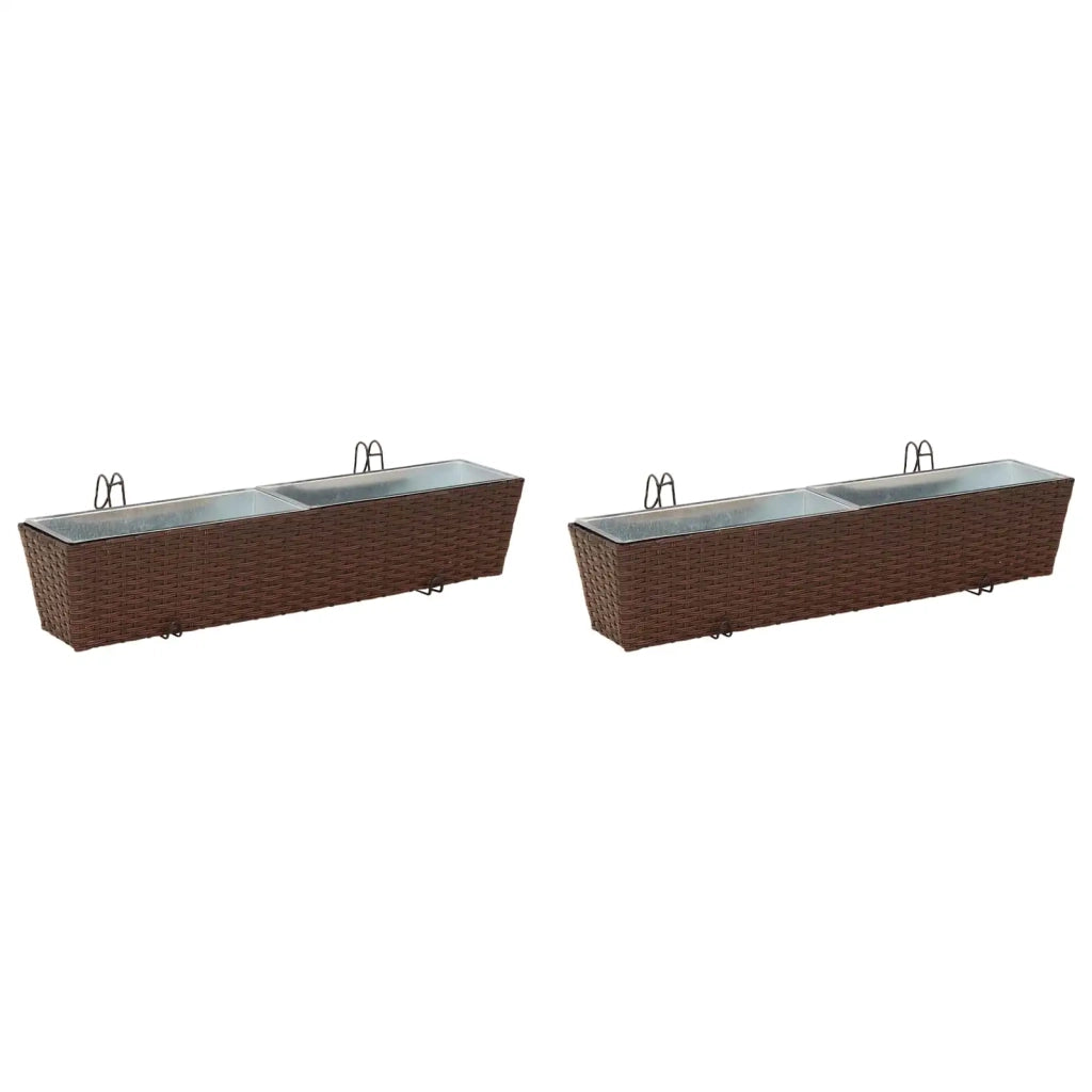Ringhiera 2 pz 80 x 17 x 17 cm Metallo CFW8683822