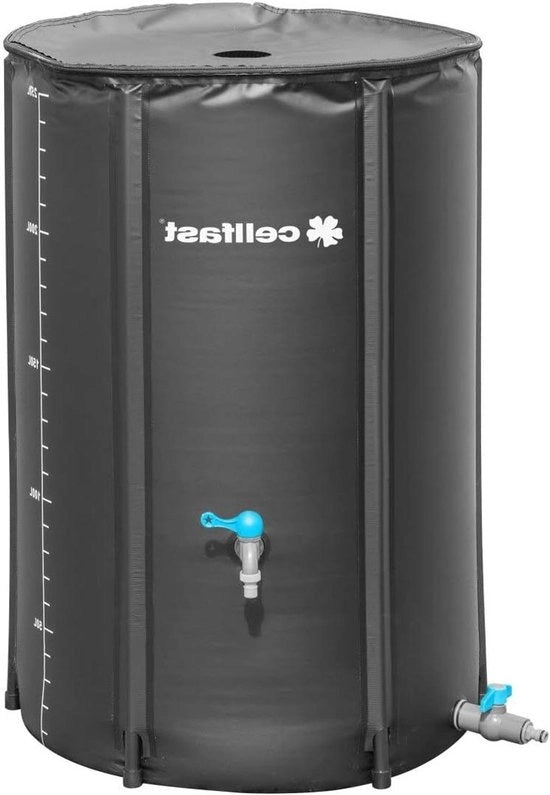 Serbatoio d'acqua piovana pieghevole - Design leggero e comodo, facile da assemblare, alta qualità - Capacità 250L