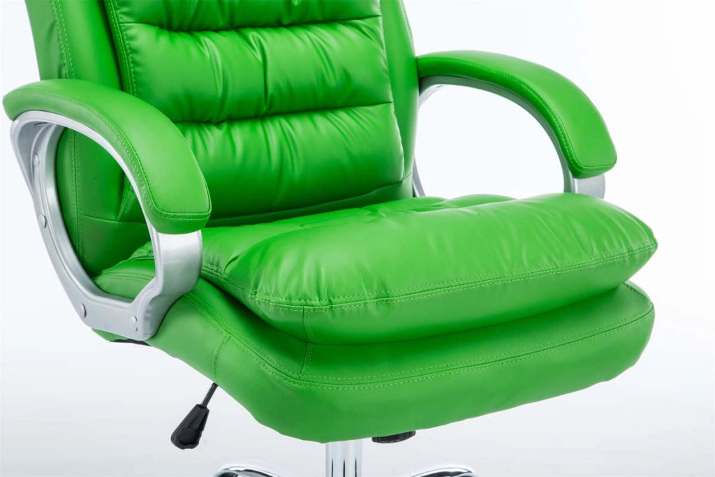 Sedia ufficio XXL Vancouver in similpelle verde