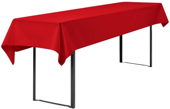 Hoes universale per tavolo da birra dimensioni 50x70cm, set di coperture per tavolo da birra, copertura per tavolo da birra, copertura per tavolo da birra, set per tenda da birra, copertine rettangolari per tavolo da birra lavabili 100x250cm (rosso)