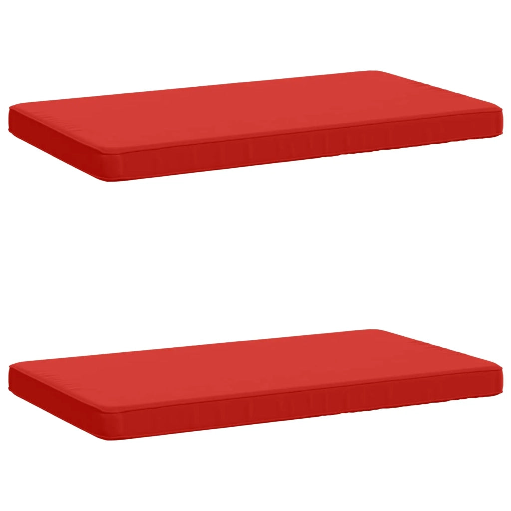 Cuscini per Panchina a 2 Pezzi VUGHT 2 pz 100% Poliestere Rosso 951683