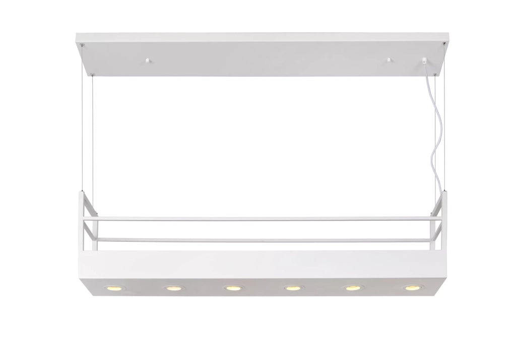 Lampada a sospensione Miravelle Lucide bianca 6xGU10
