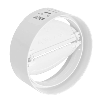 GIUNTO PER TUBI TONDI IN ABS CON VALVOLA A FARF.- Diam. 125 mm- FIRST- pezzi 1