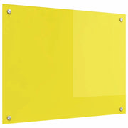 Schienale da cucina Giallo 80 x 60 cm vetro temperato 42001255