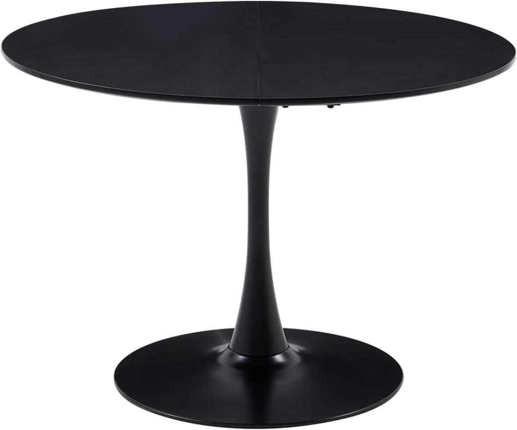 GrandCA HOME Tavolo da pranzo rotondo moderno 80 cm con piedistallo in design a tulipano, tavolo per il tempo libero Mid-Century per cucina, sala da pranzo e soggiorno…