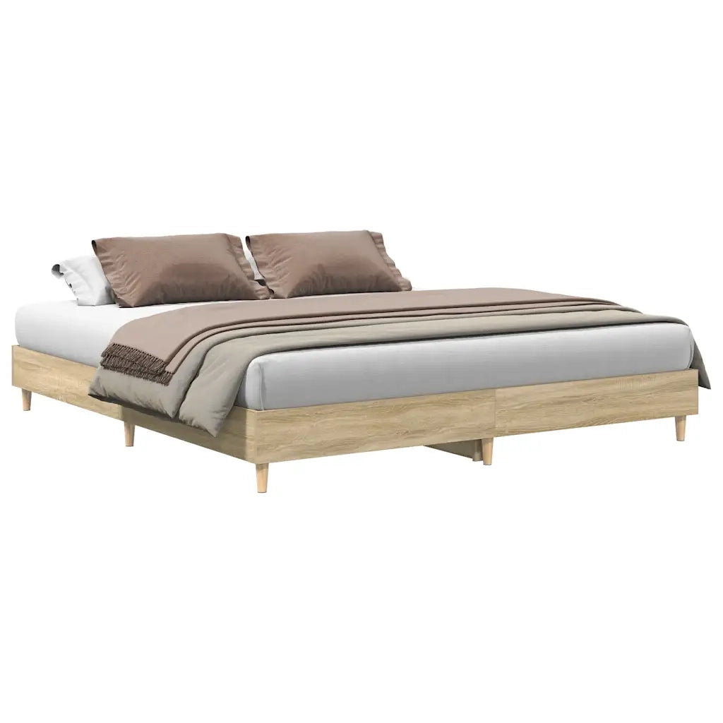 Giroletto senza Materasso Rovere Sonoma 180x200cm in Truciolato 3329023
