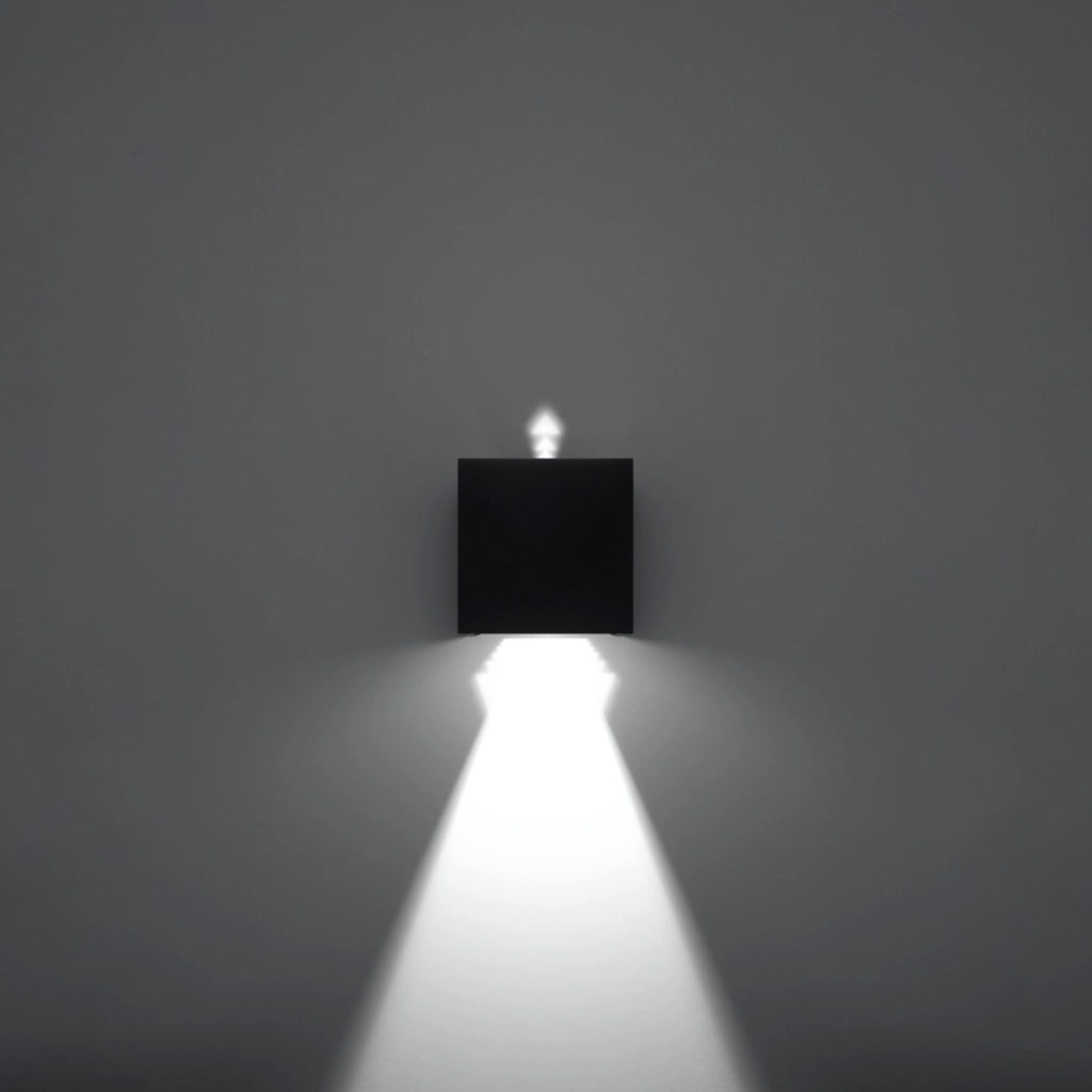 Lampada da parete LUCA nero LED IP54