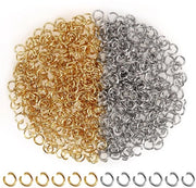 Anelli di Connettore per Gioielli - 500 pezzi - Acciaio Inossidabile - 3 mm - Grosso - per Bracciali/Collane