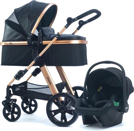 Carriolo 3 in 1 con Sedile Auto e Accessori - Ideale per Bambini e Genitori